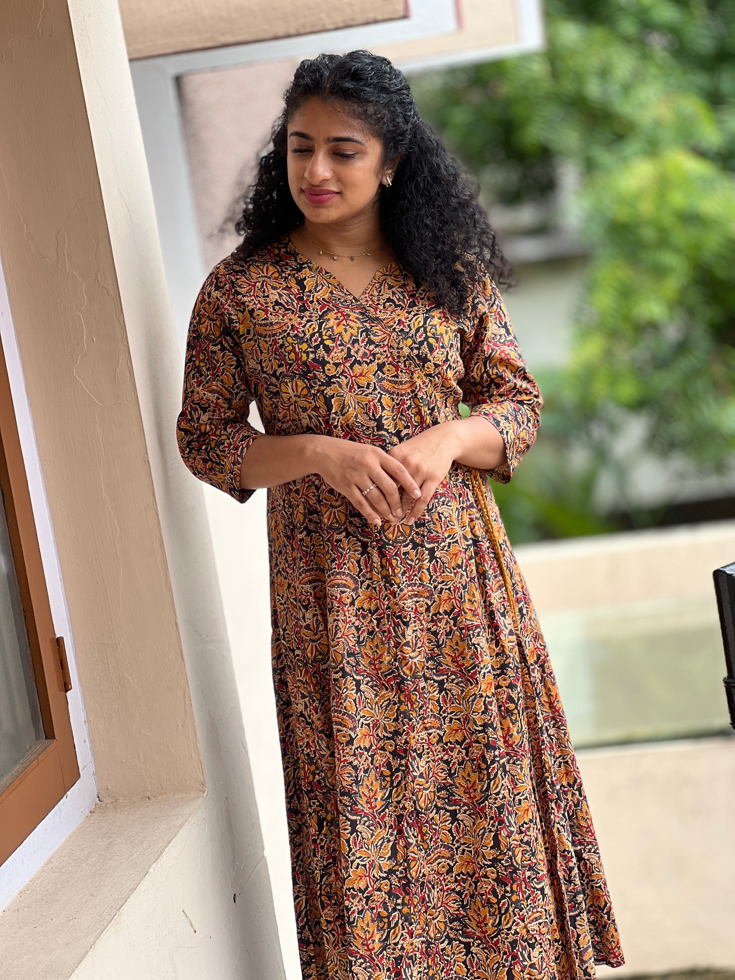 Angrakha Pattern Cotton Kurta | GHB130