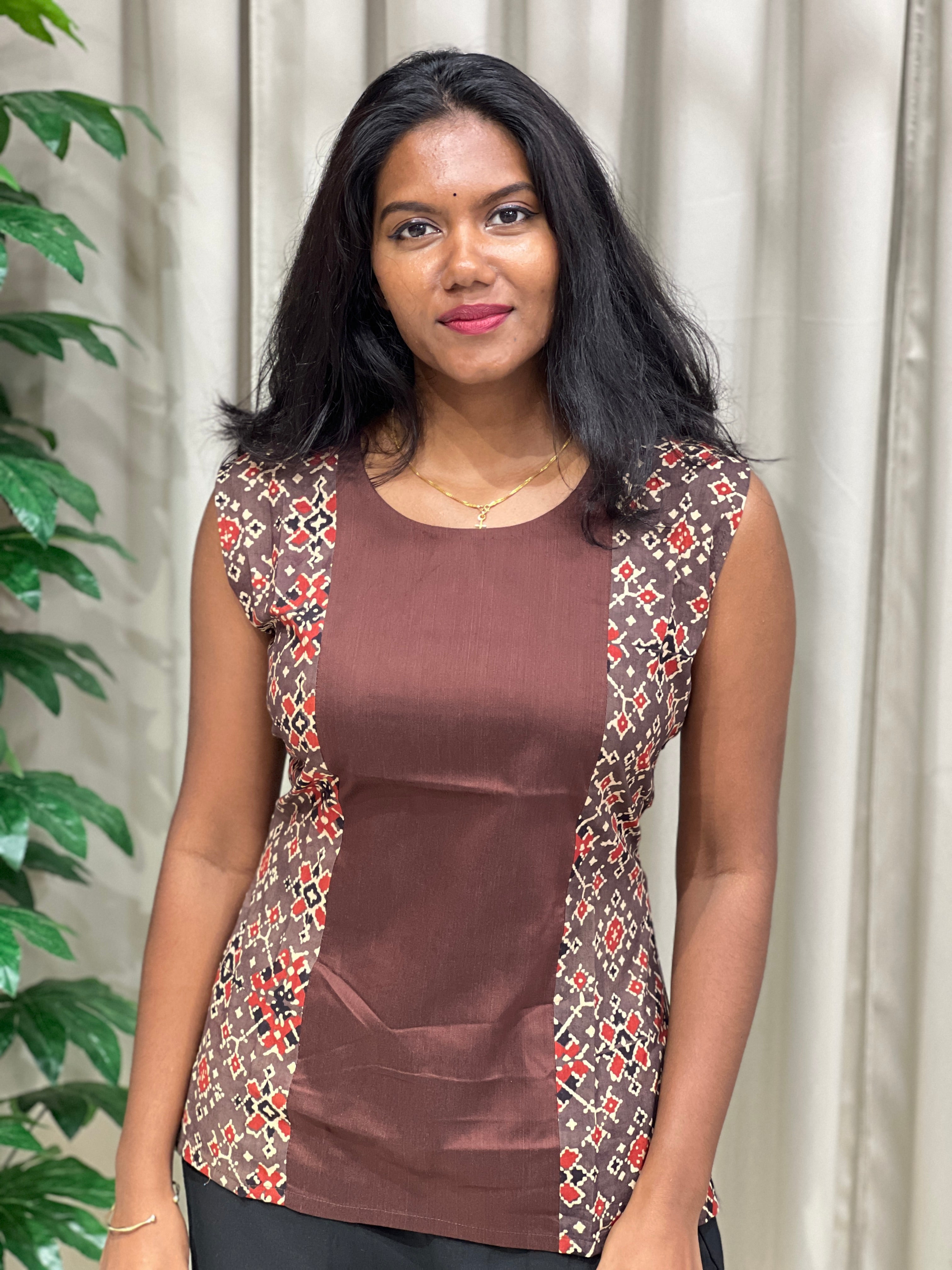 Printed Cotton Short Kurta | DNT1077