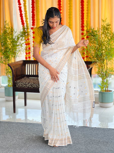 Thread Buta Weaving Patterned Semi Silk Saree | NHH484