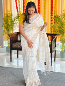 Thread Buta Weaving Patterned Semi Silk Saree | NHH484