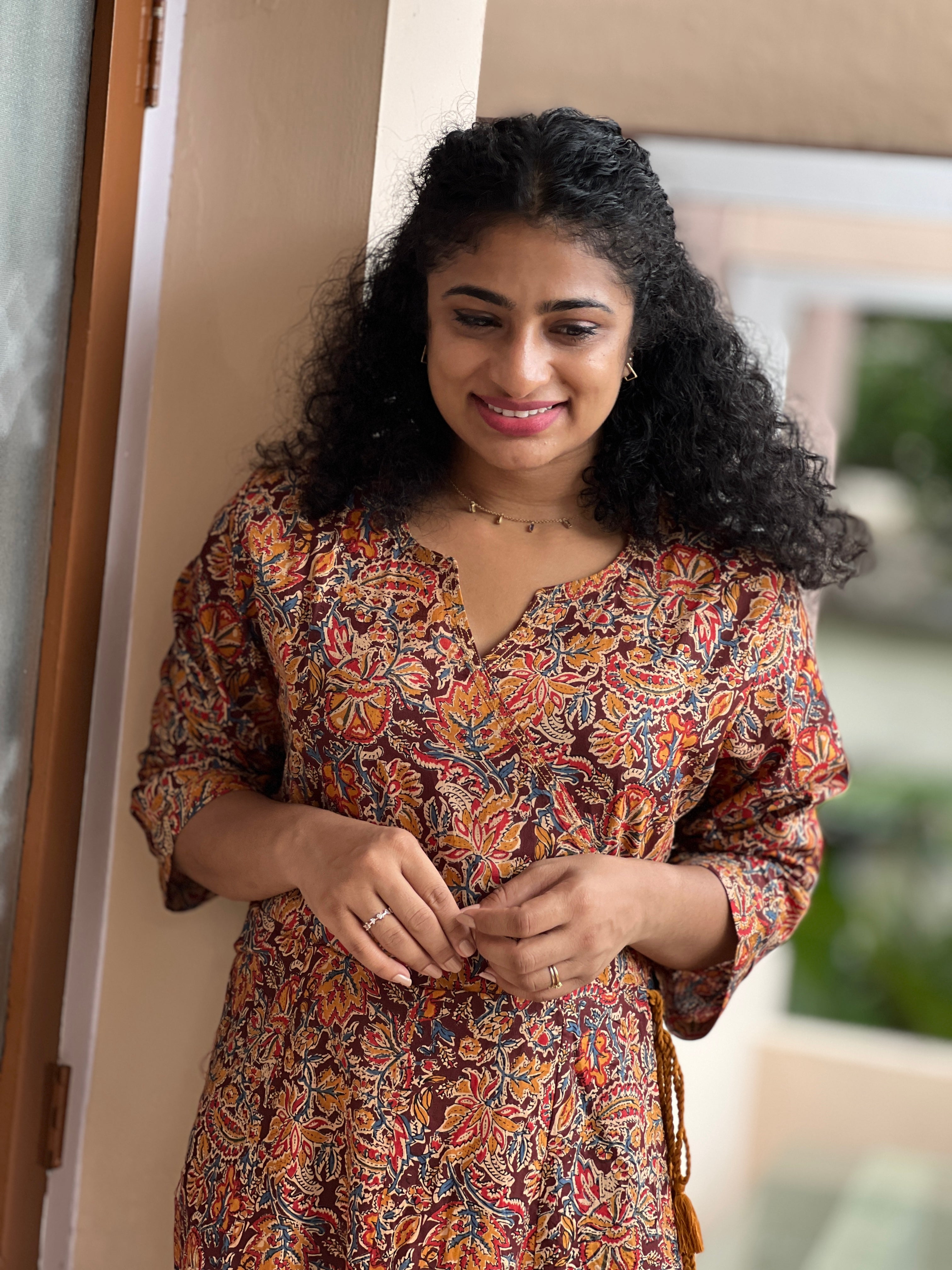Angrakha Pattern Cotton Kurta | GHB126