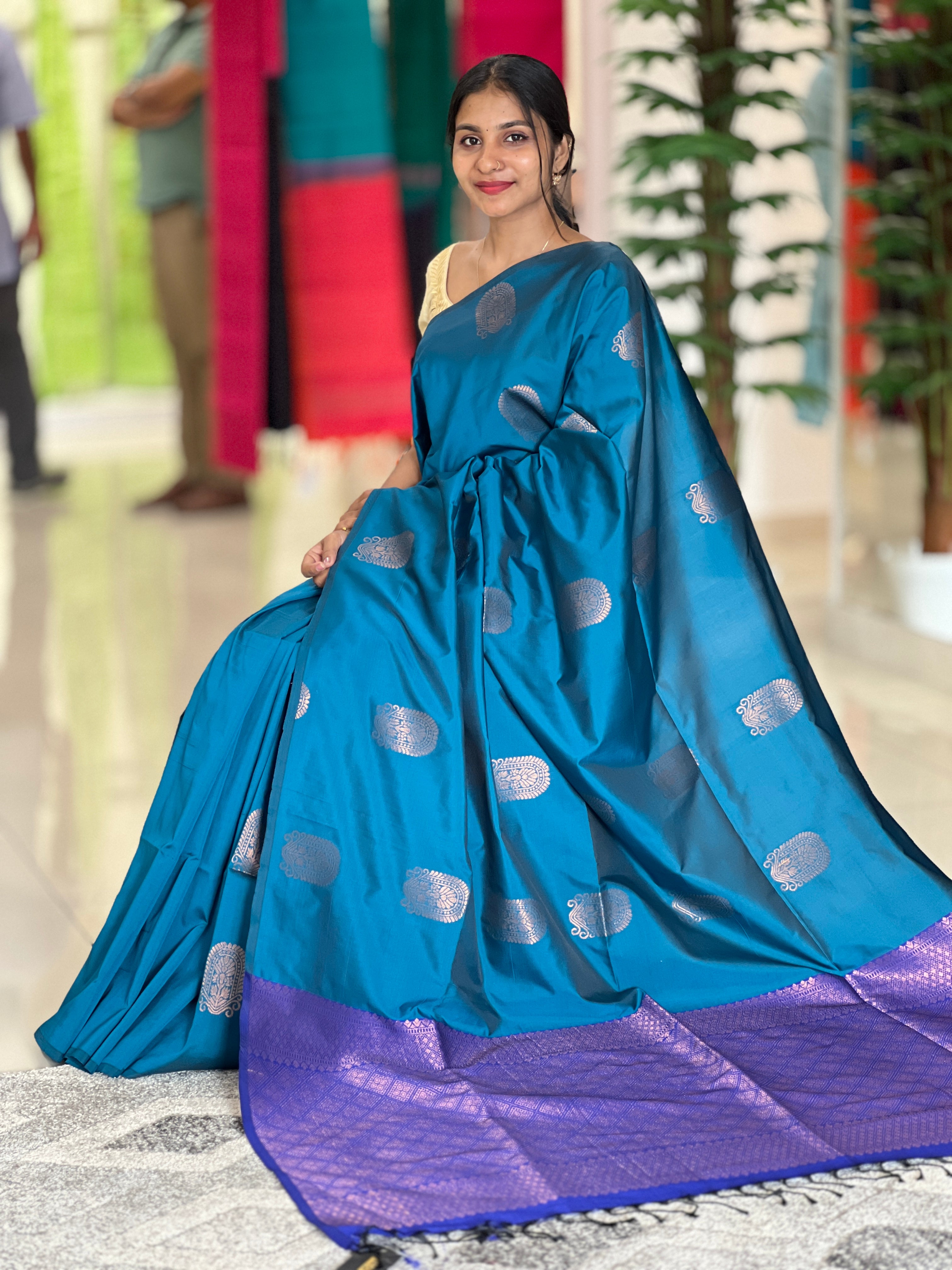 Zari Woven Semi Silk Saree | PRS224