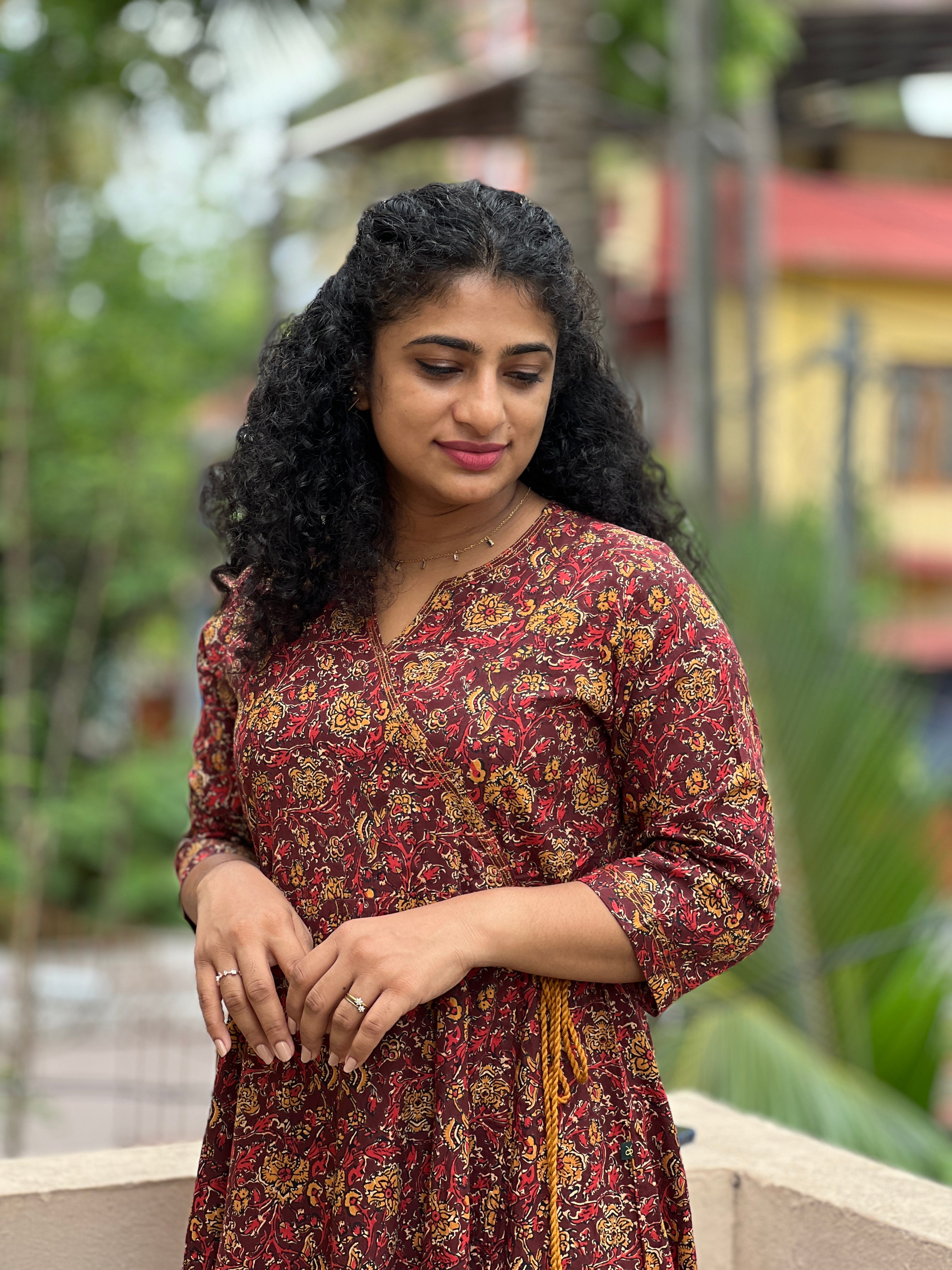 Angrakha Pattern Cotton Kurta | GHB125