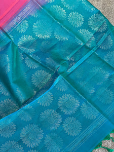 Floral Patterned Pure Silk Handloom Saree | SVC129