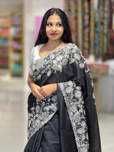 Machine Embroidery Geecha Tussar Saree | BLD1126
