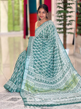 Printed Design Bhagalpuri Linen Saree | RP451