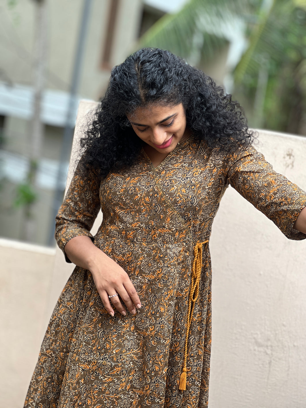 Angrakha Pattern Cotton Kurta | GHB127