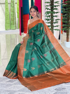 Thread & Zari Weaving Soft Silk Saree | SMS104