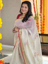 Digital Printed Lotus Patterned Banarasi Kota Saree | MR154