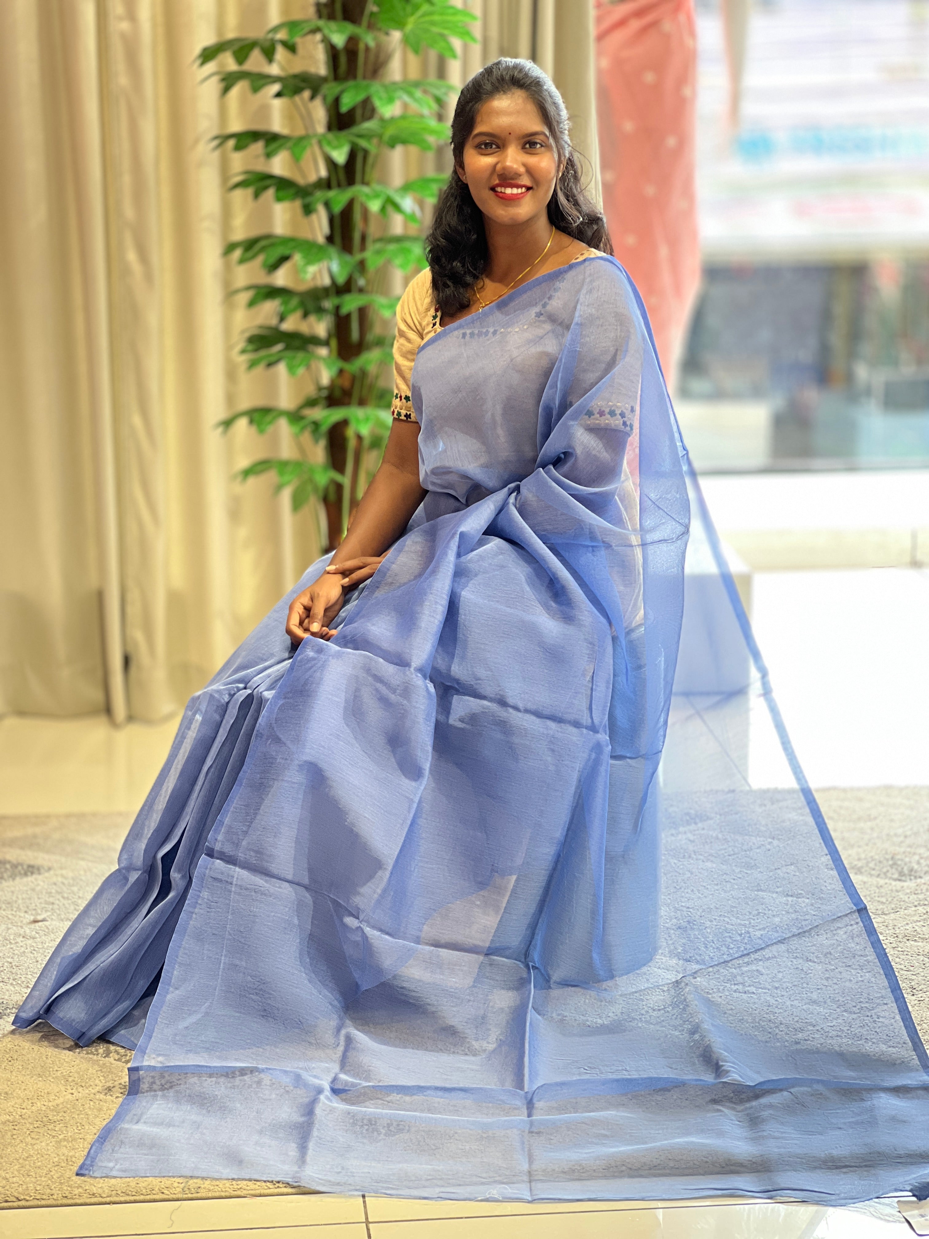 Solid With Zari Border Detailed Kota Saree | SF809