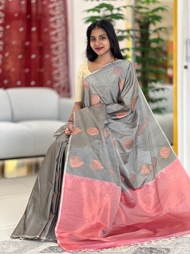 Buta Woven Design Semi Silk Saree | KRK433