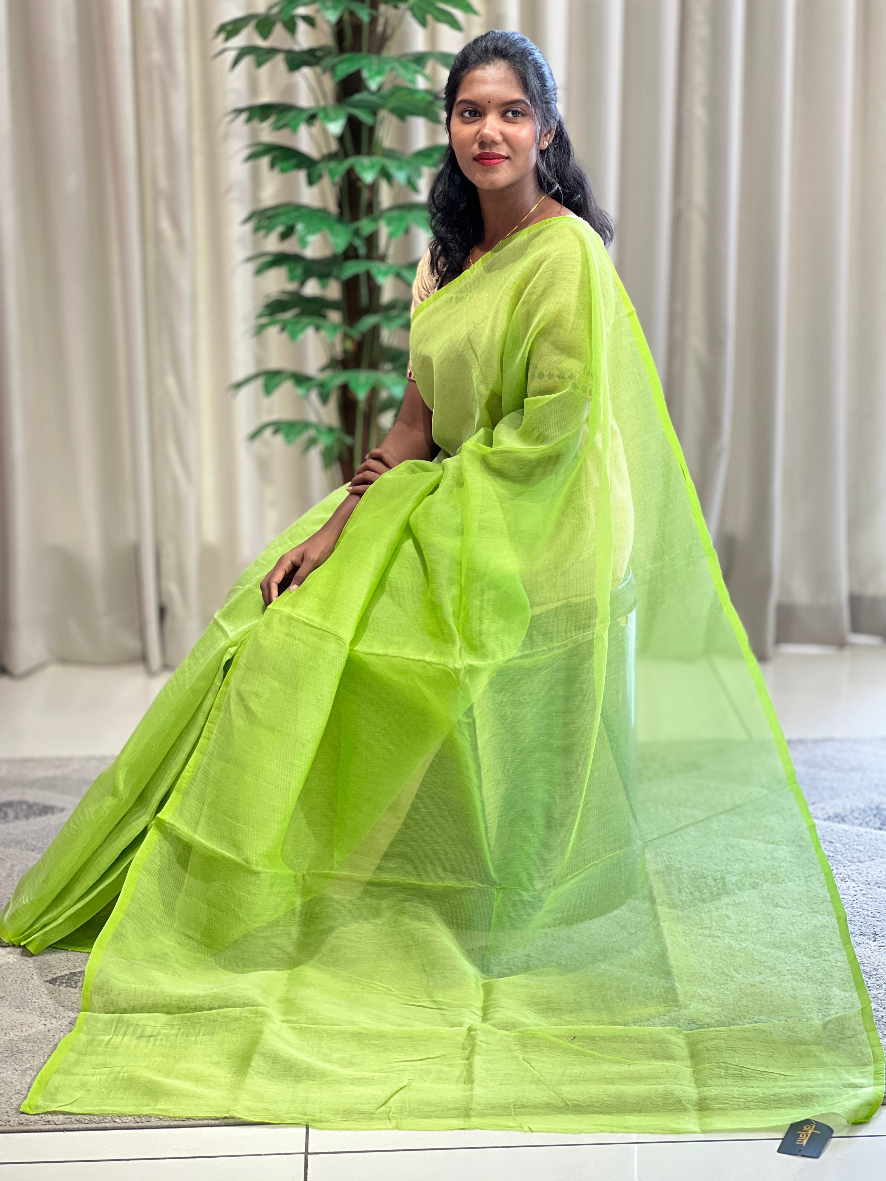 Solid With Zari Border Detailed Kota Saree | SF809