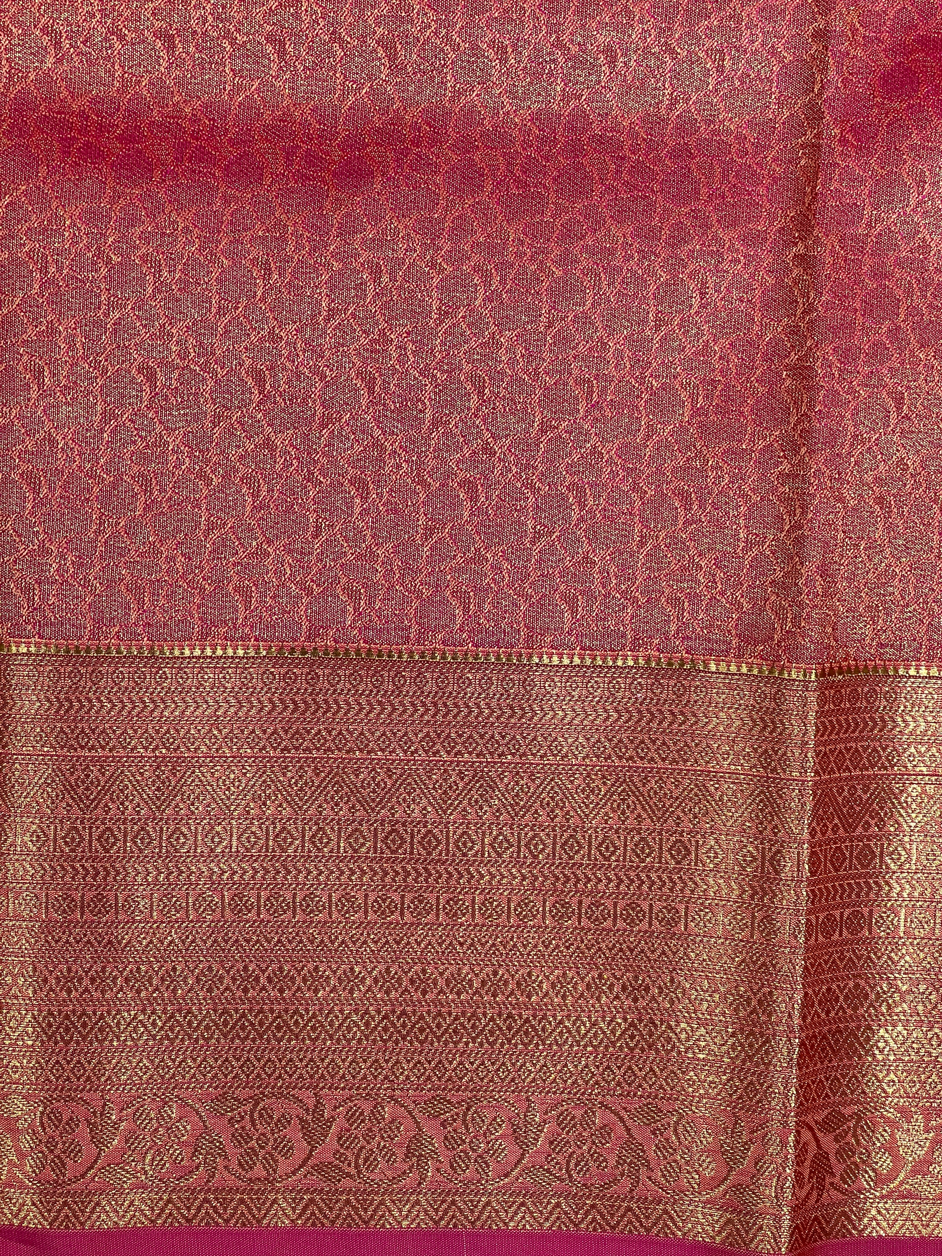 Geometrical Weaving Pattern Semi Silk Saree | RVS213