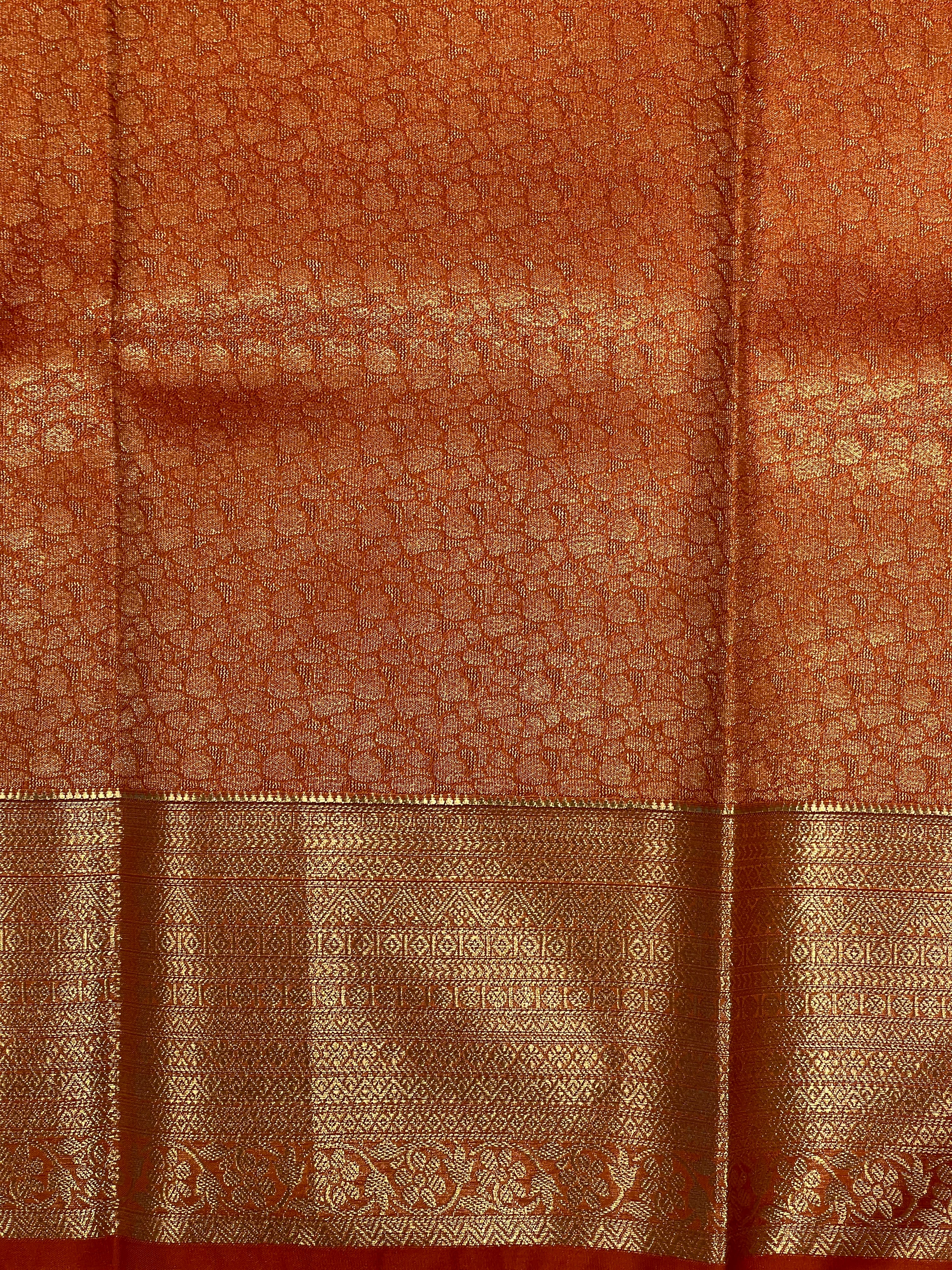 Geometrical Weaving Pattern Semi Silk Saree | RVS216