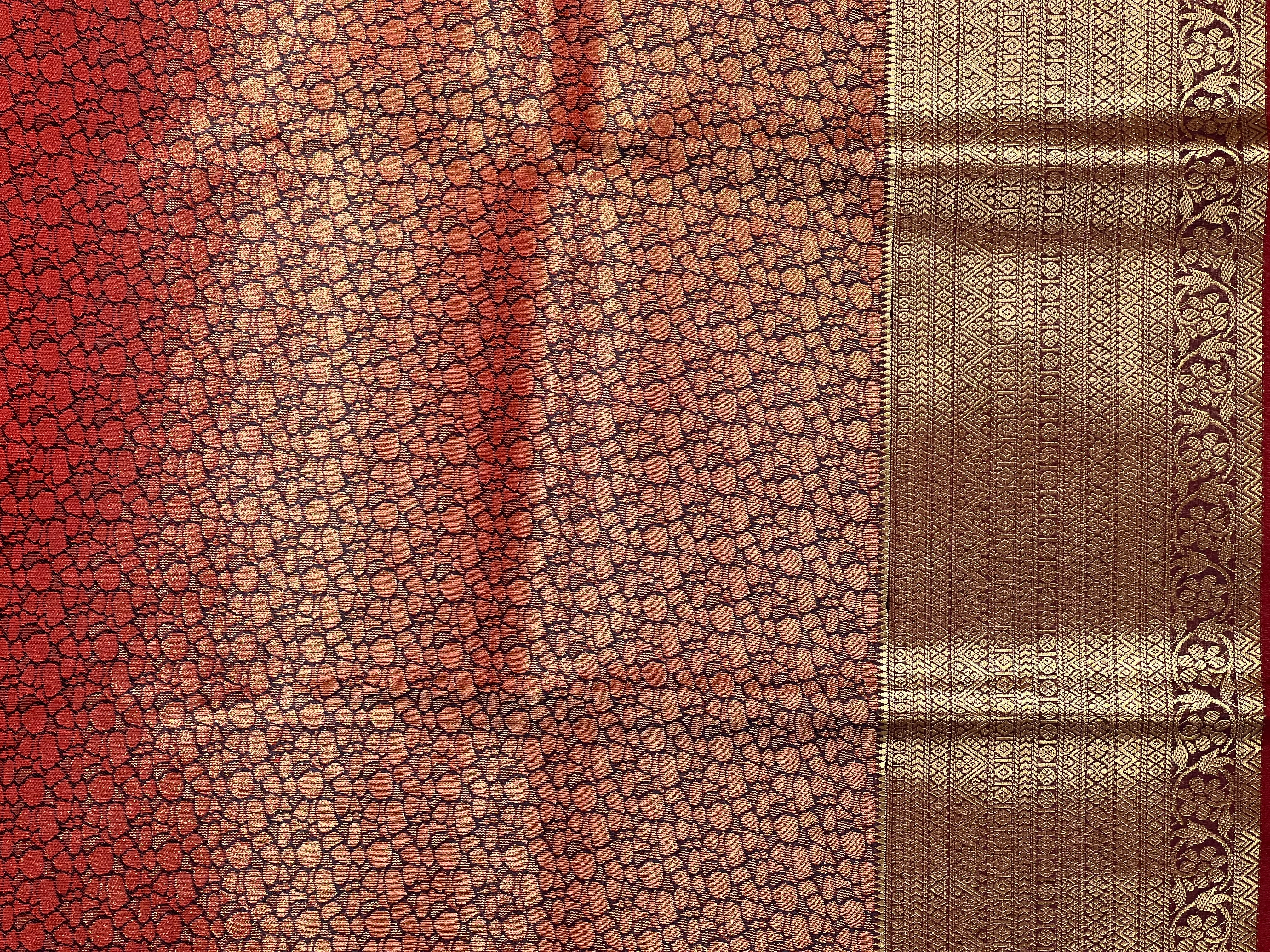Geometrical Weaving Pattern Semi Silk Saree | RVS227