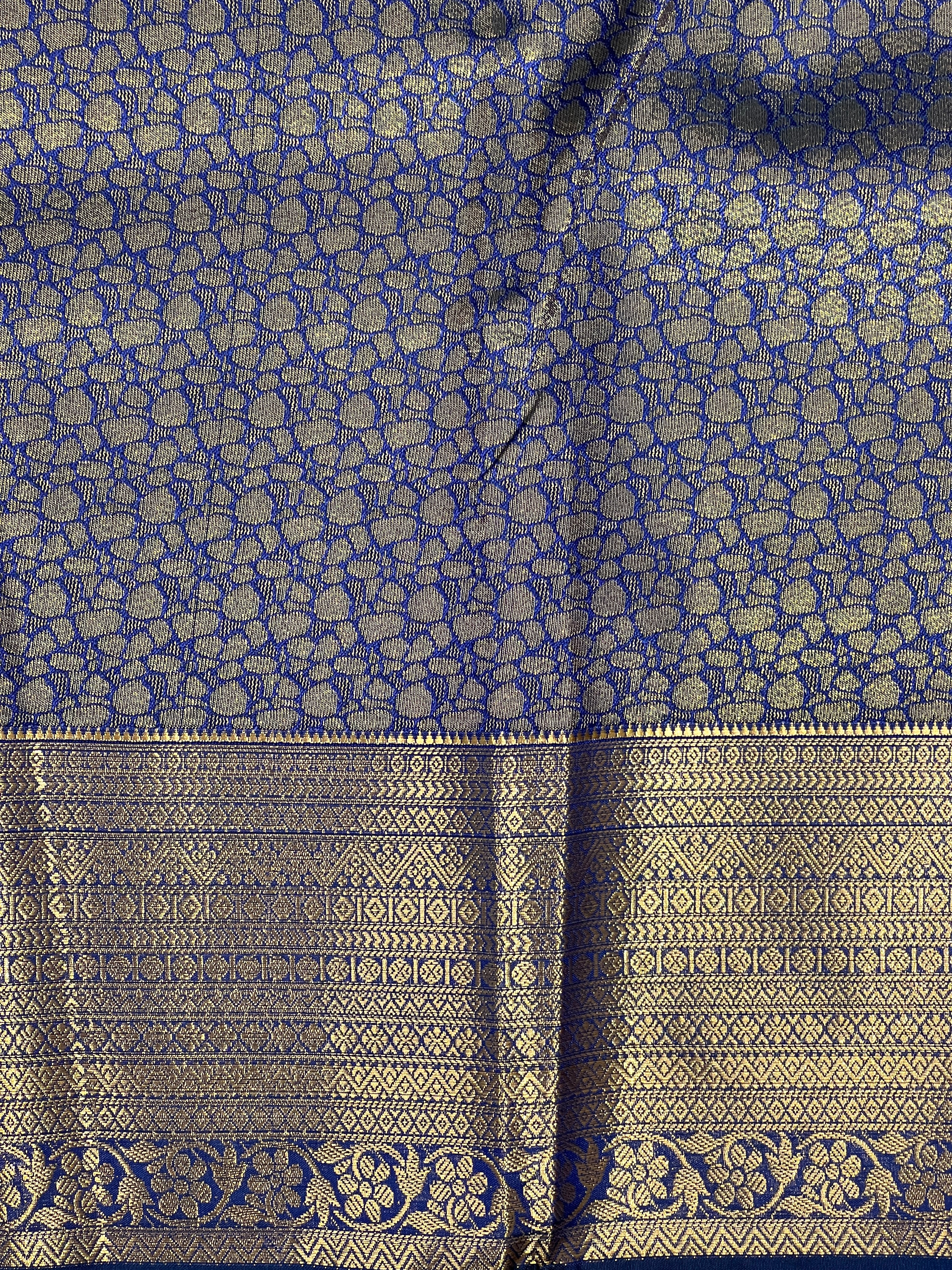 Geometrical Weaving Pattern Semi Silk Saree | RVS224