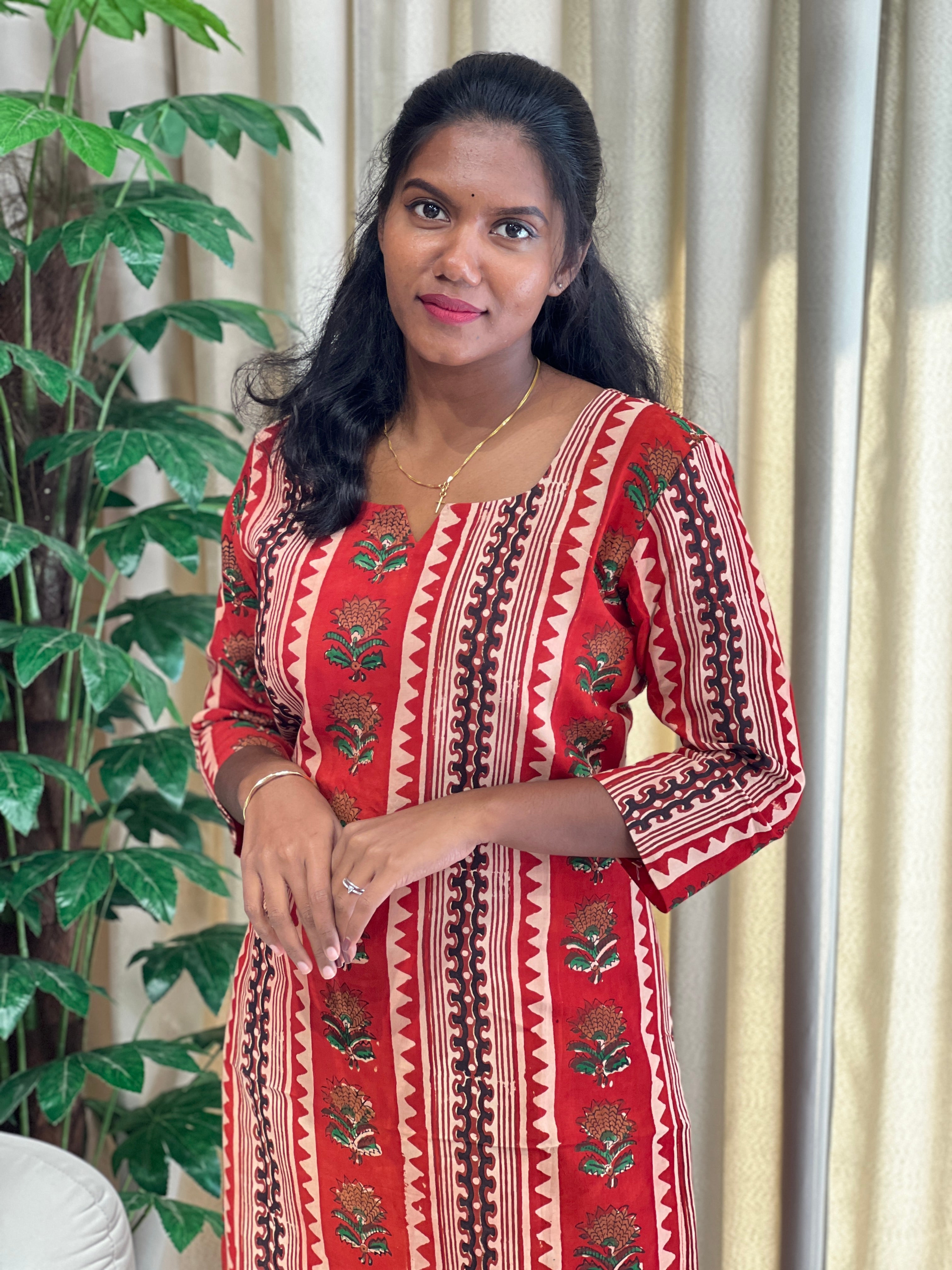 Printed Cotton Kurta | DNT1020