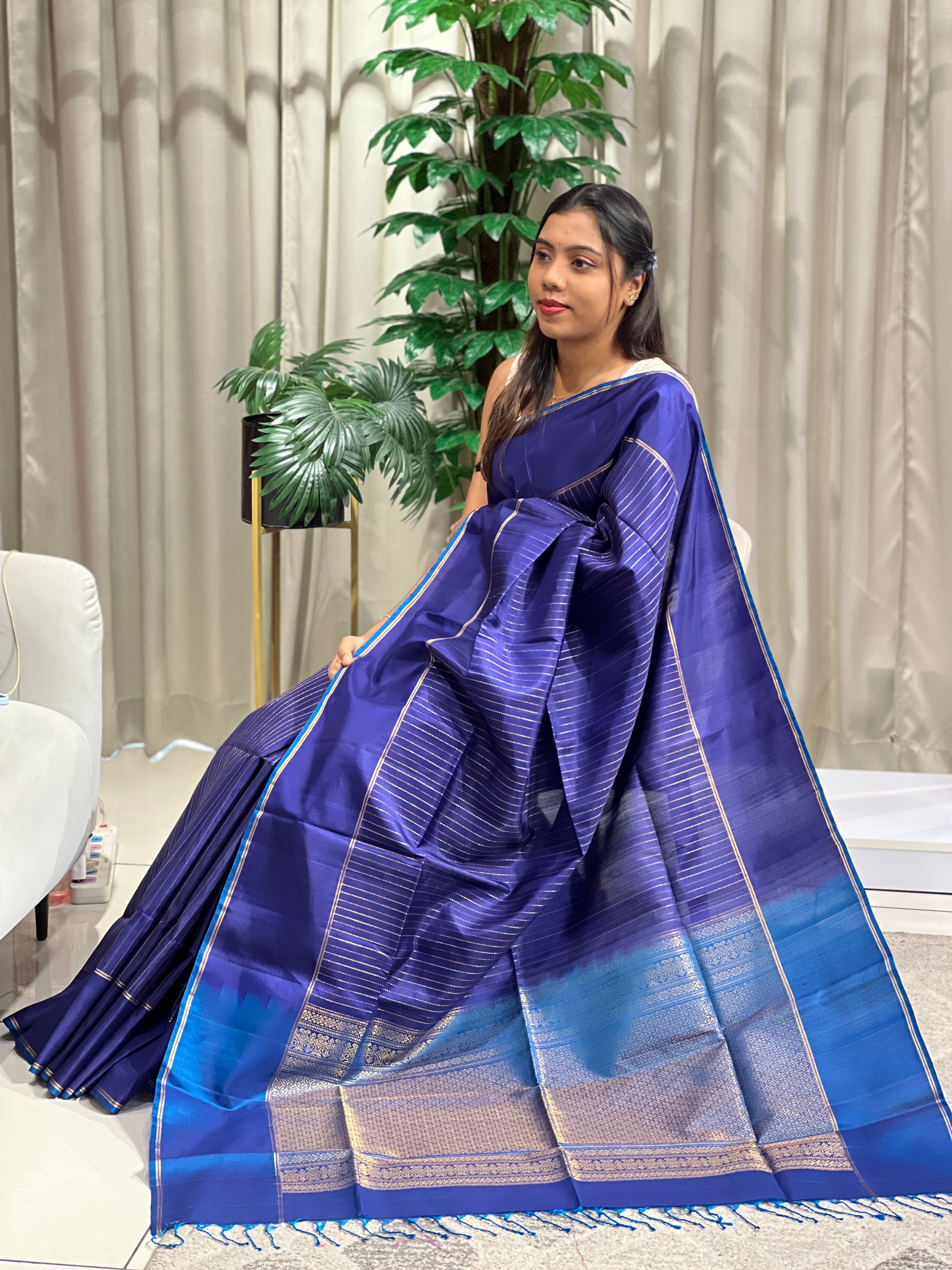 Rettapet Pattern Soft Silk Saree  | SMT119