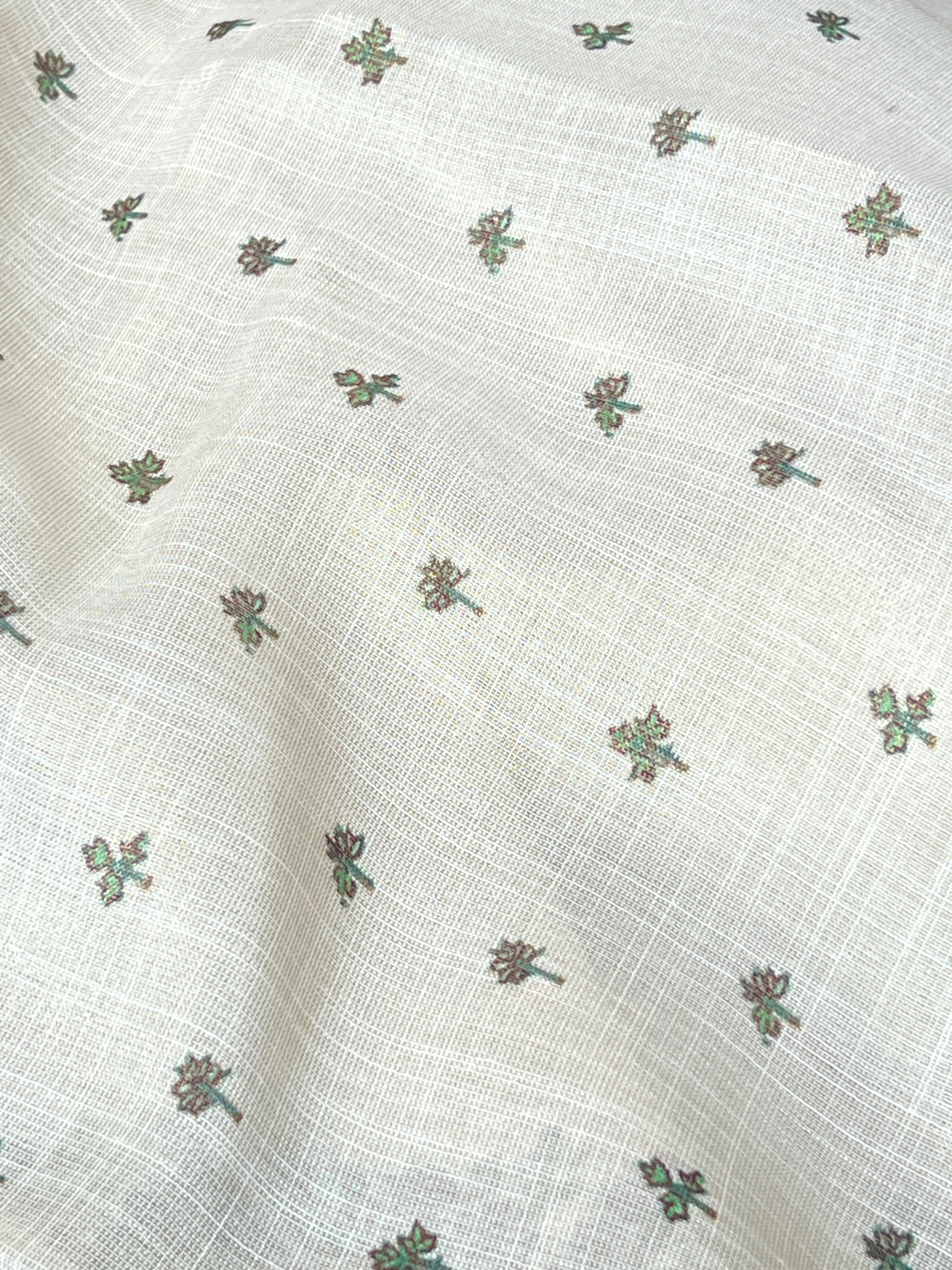 Printed Tissue Linen Saree | KSD111