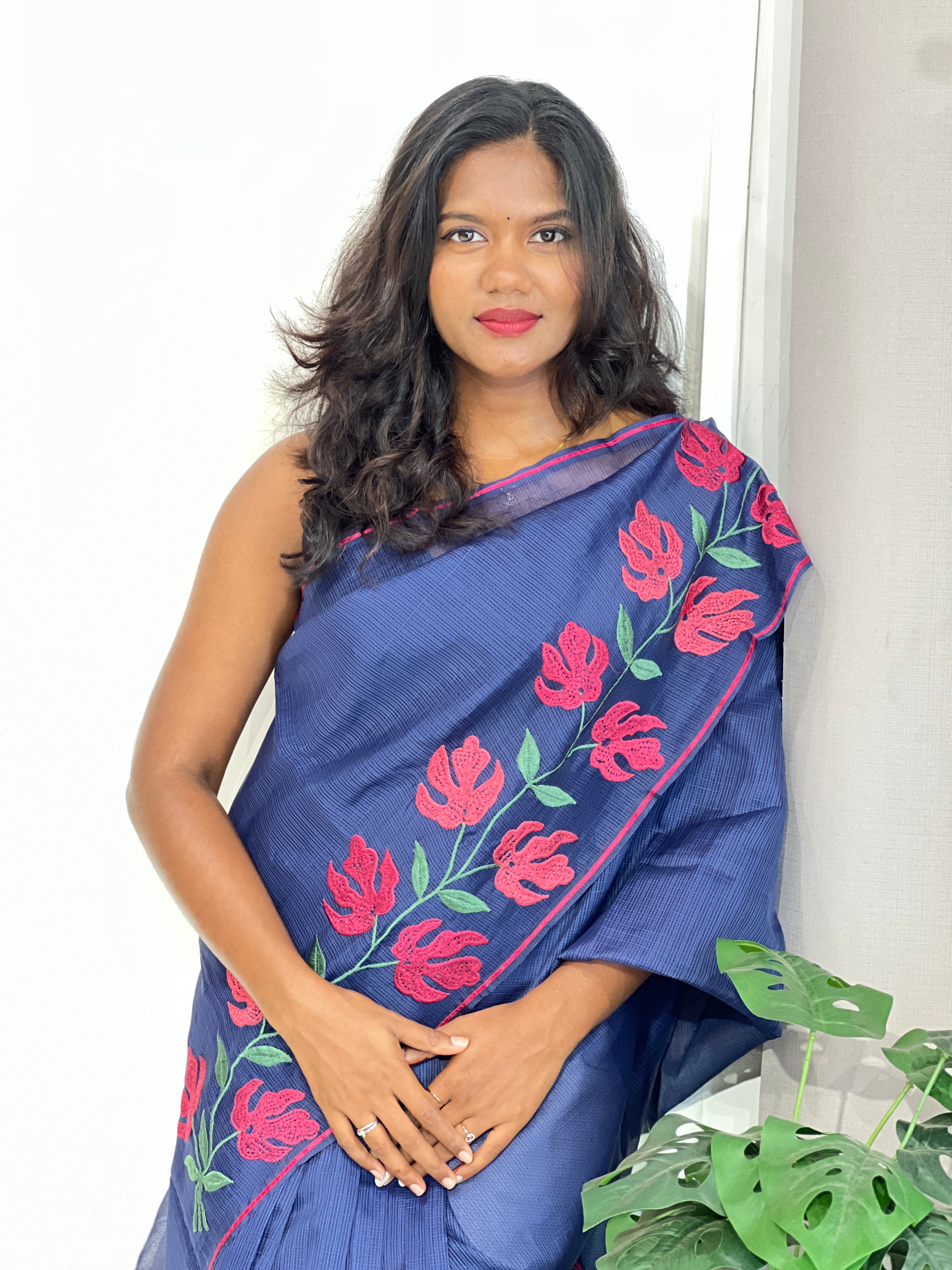 Placement Pattern Super Net Kota Saree | JSC745