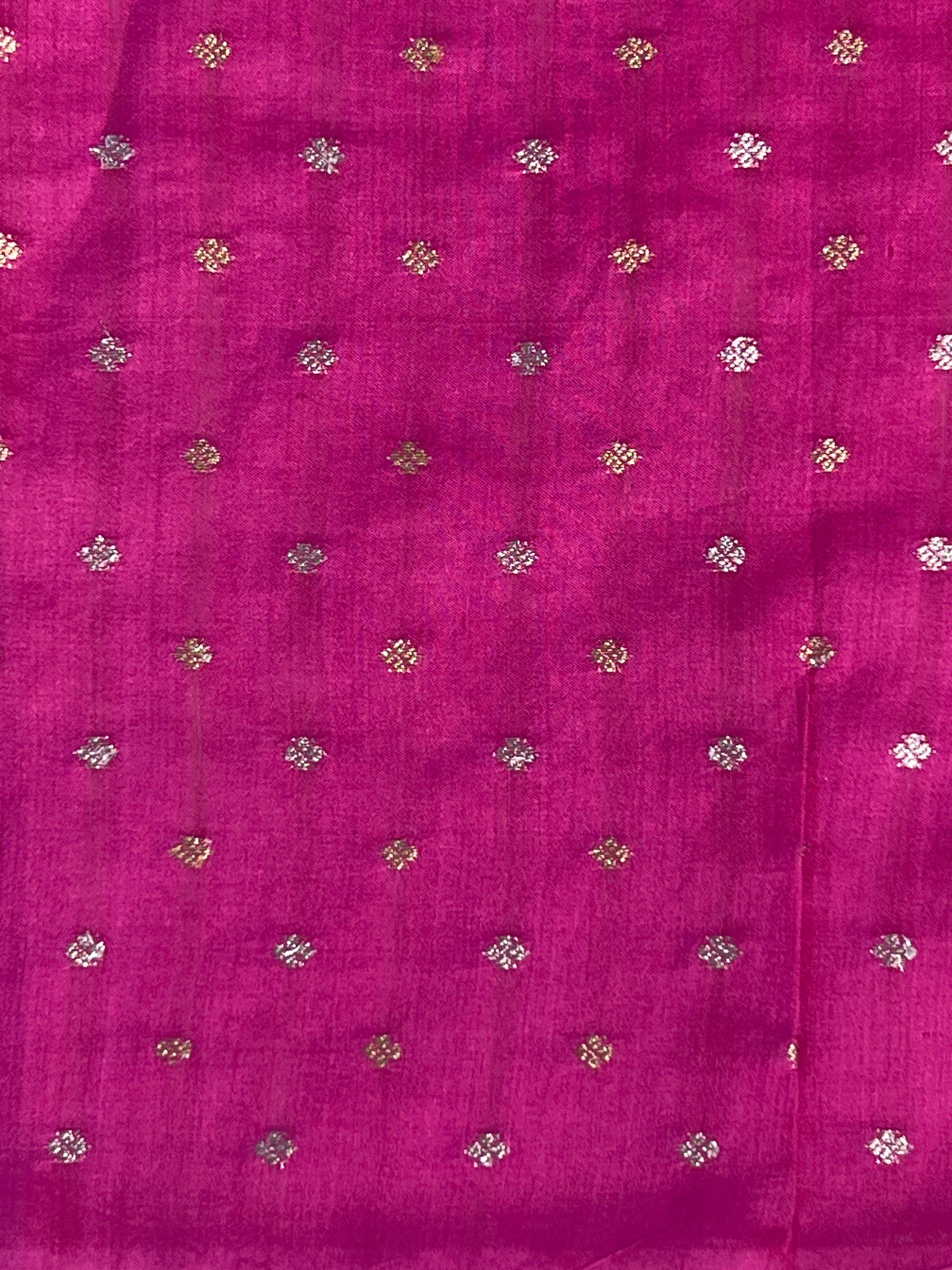Floral Cutwork Embroidery Crushed Tussar Tissue Saree | RGD1007R