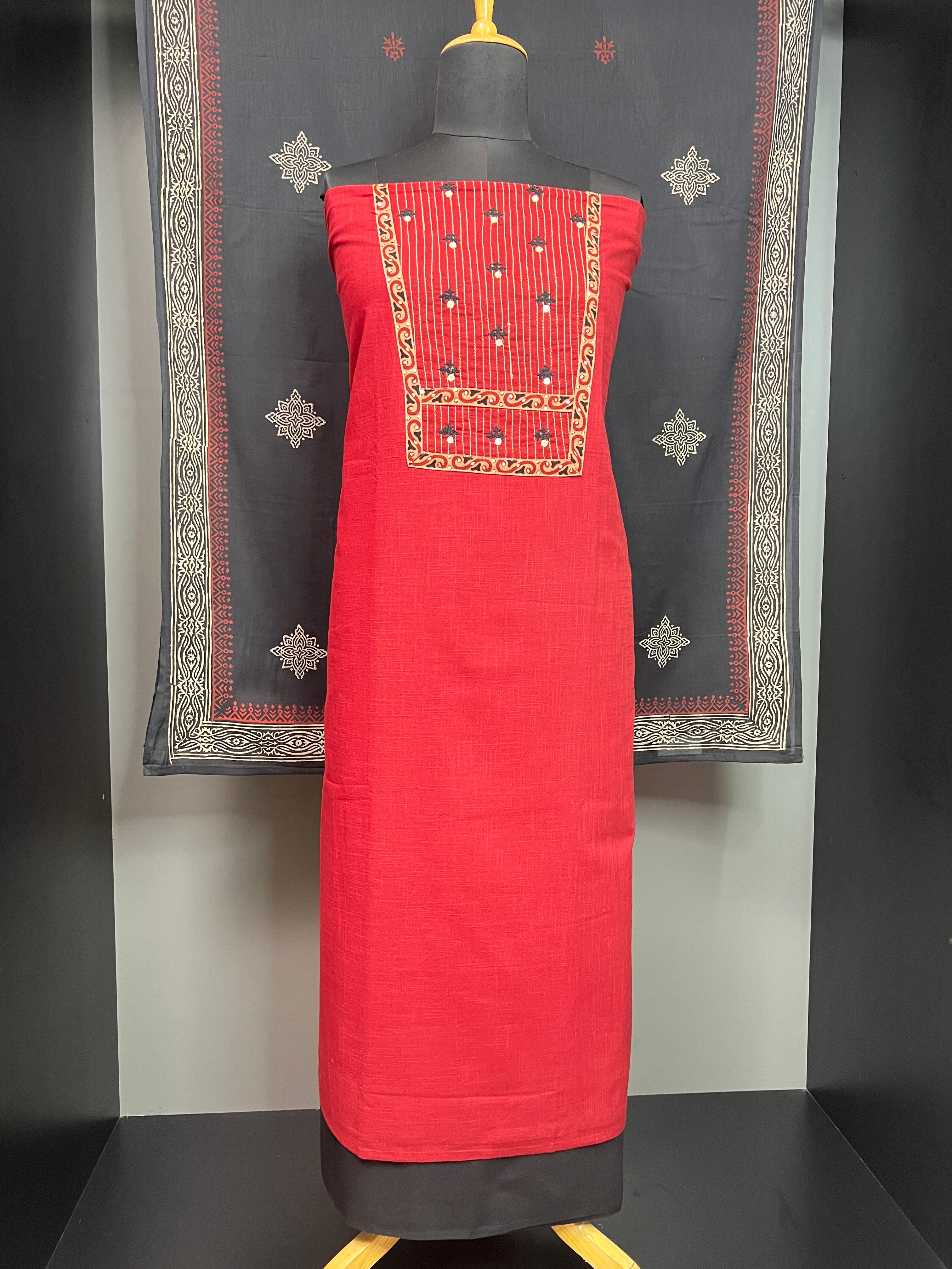 Embroidered Cotton Salwar Set | DE191