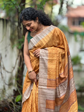 Printed Pattern Semi Tussar Saree | KSD124