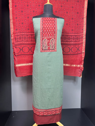 Kantha Weaving Cotton Salwar Set  | DE147