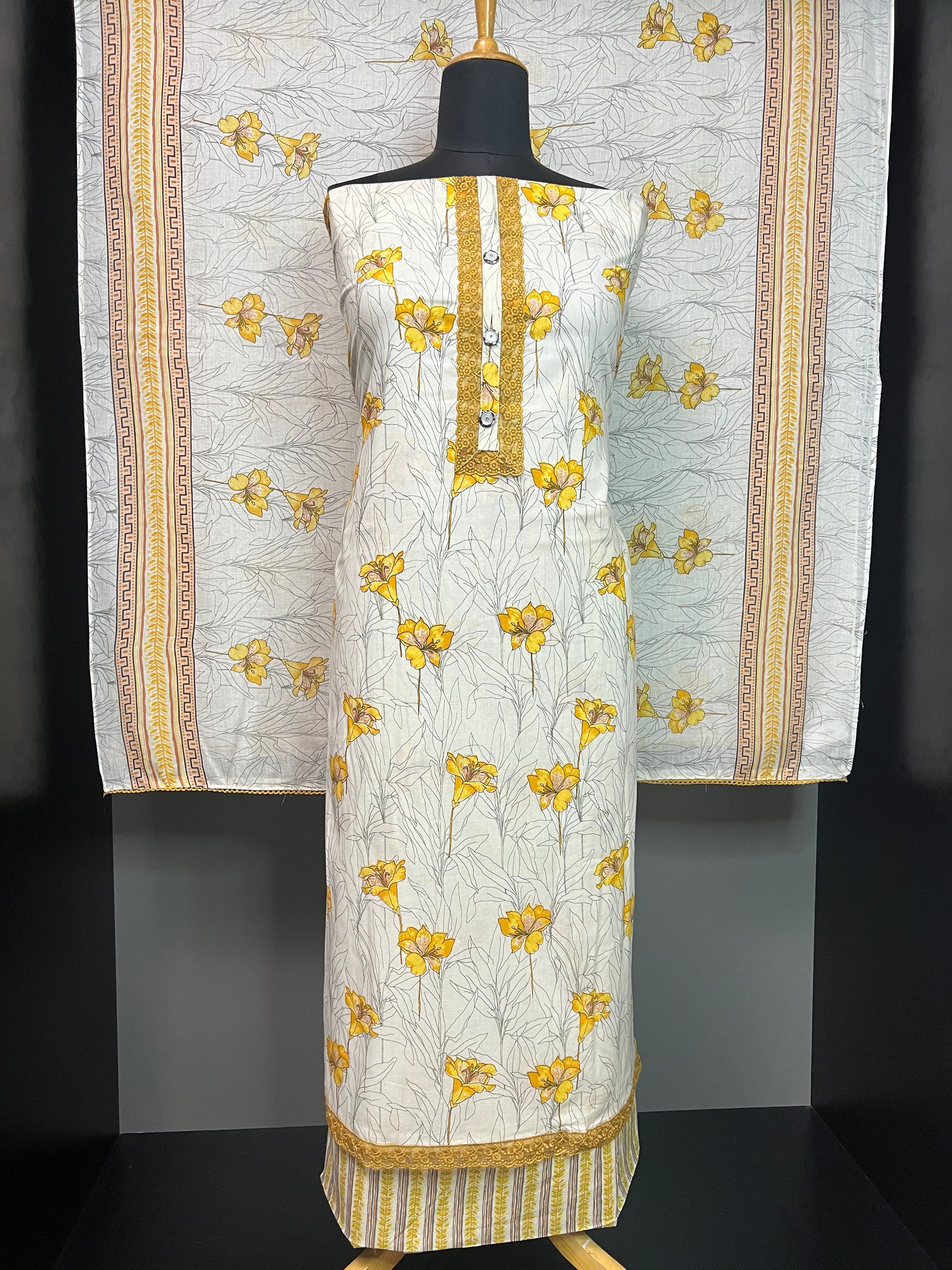 Floral Digital Printed Soft Cotton Salwar Set | SW2129