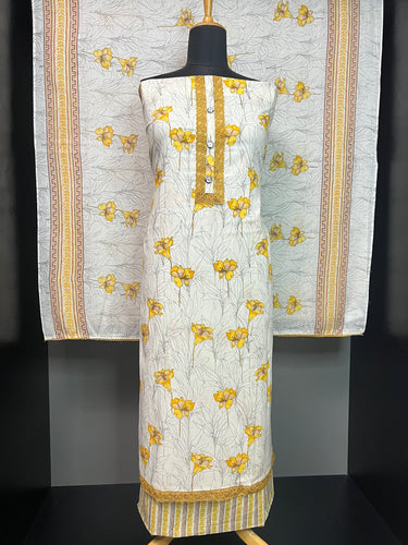 Floral Digital Printed Soft Cotton Salwar Set | SW2129