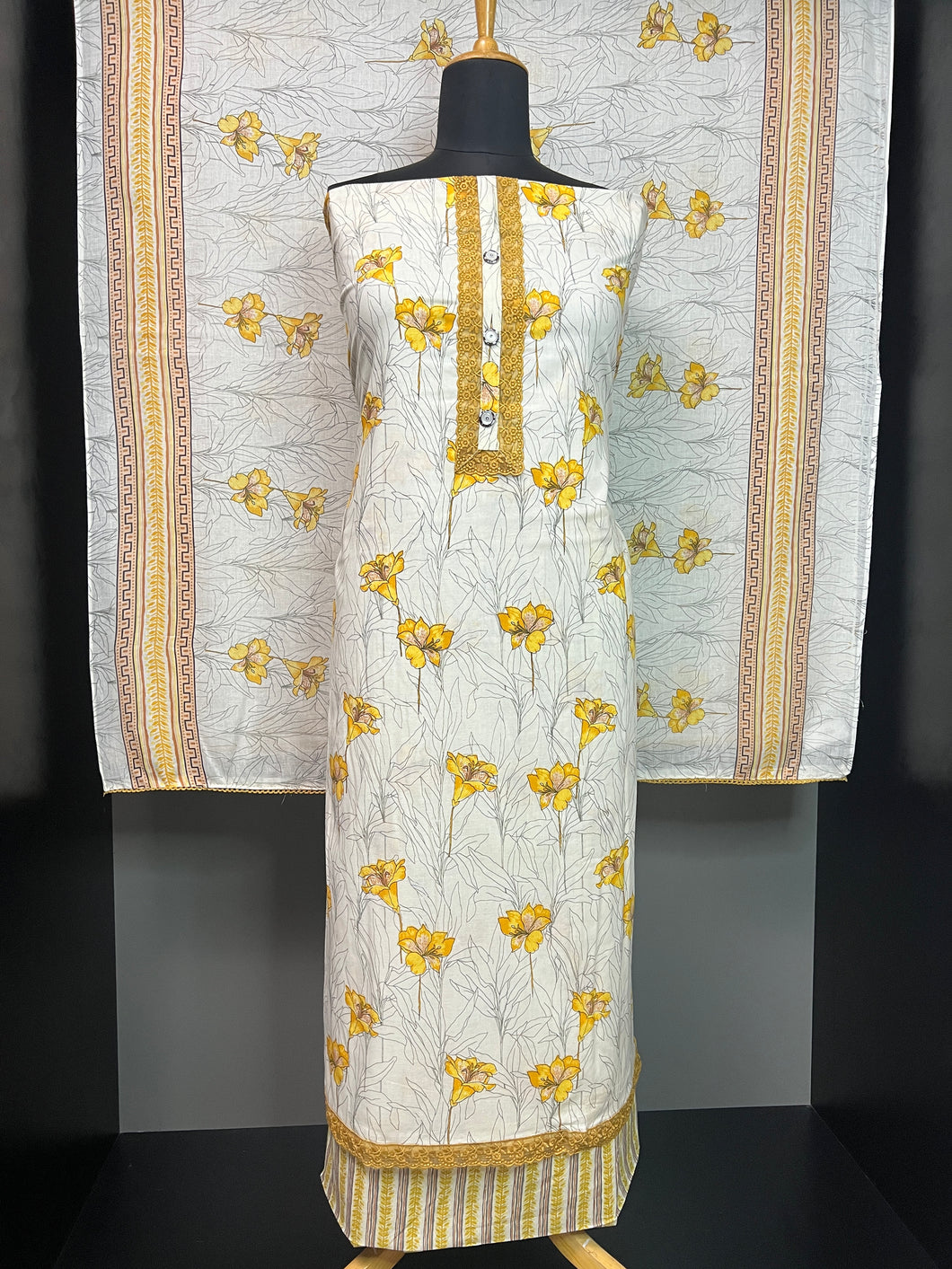 Floral Digital Printed Soft Cotton Salwar Set | SW2129
