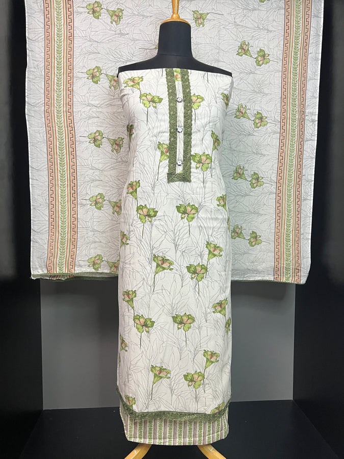 Floral Digital Printed Soft Cotton Salwar Set | SW2128