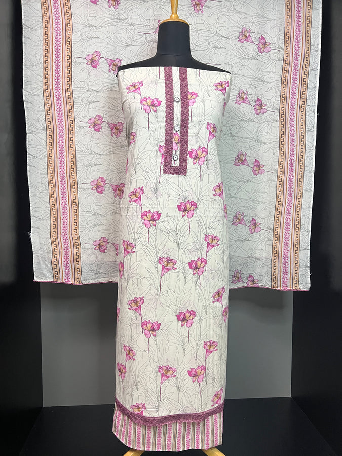 Floral Digital Printed Soft Cotton Salwar Set | SW2126