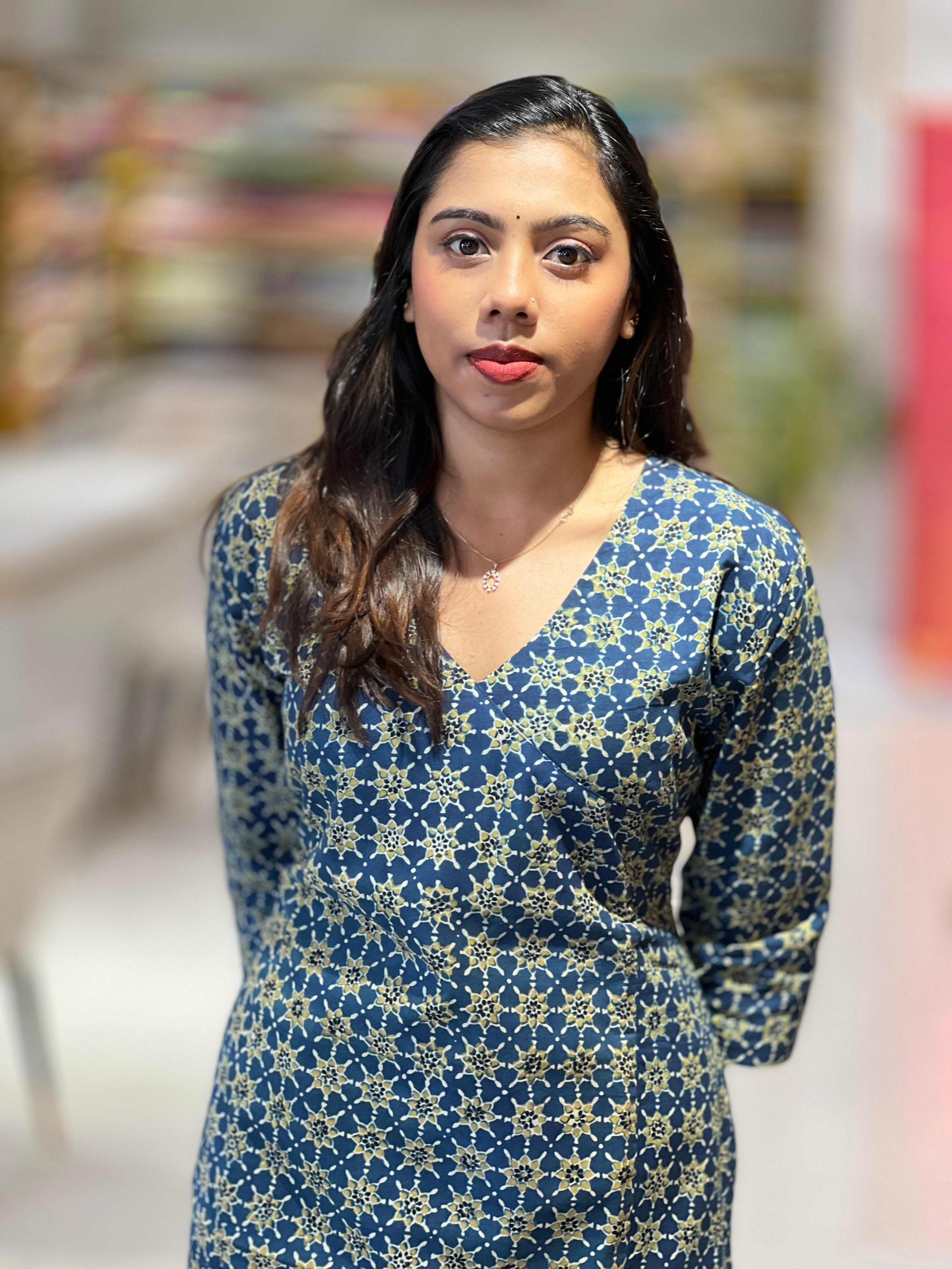 Printed Cotton Kurta | DNT1036