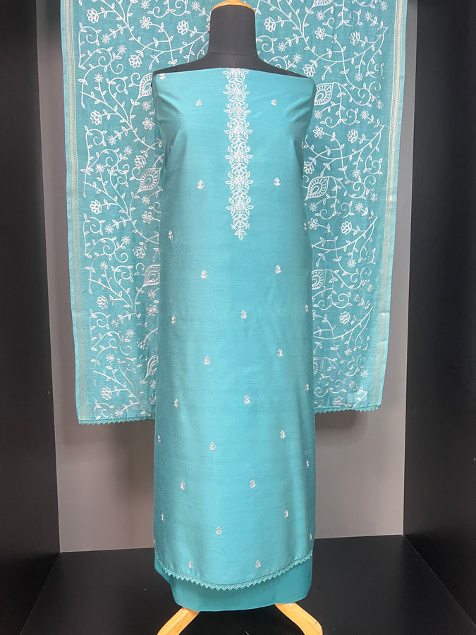 Embroidery Semi Tussar Salwar Set | SW2057