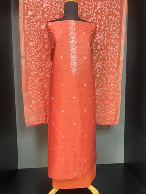Embroidery Semi Tussar Salwar Set | SW2059