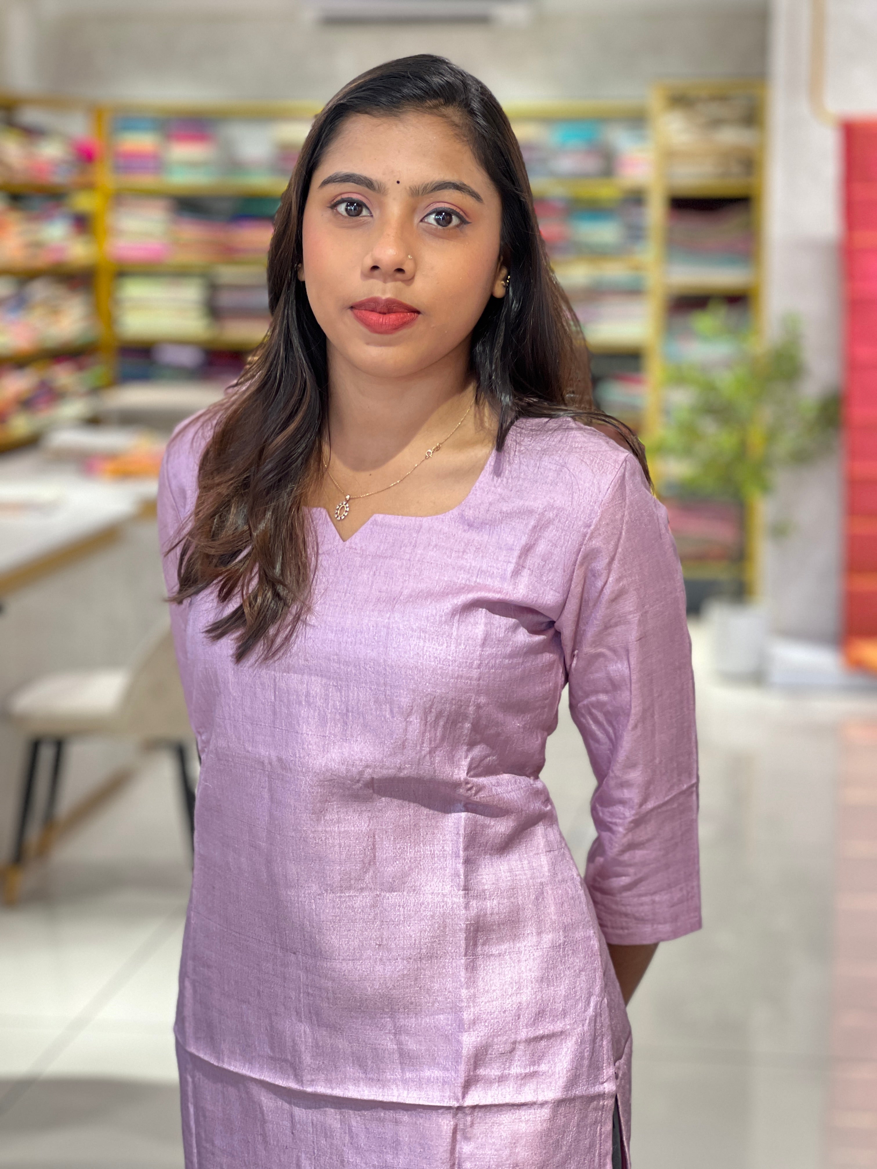 Solid Cotton Kurta | DNT1024