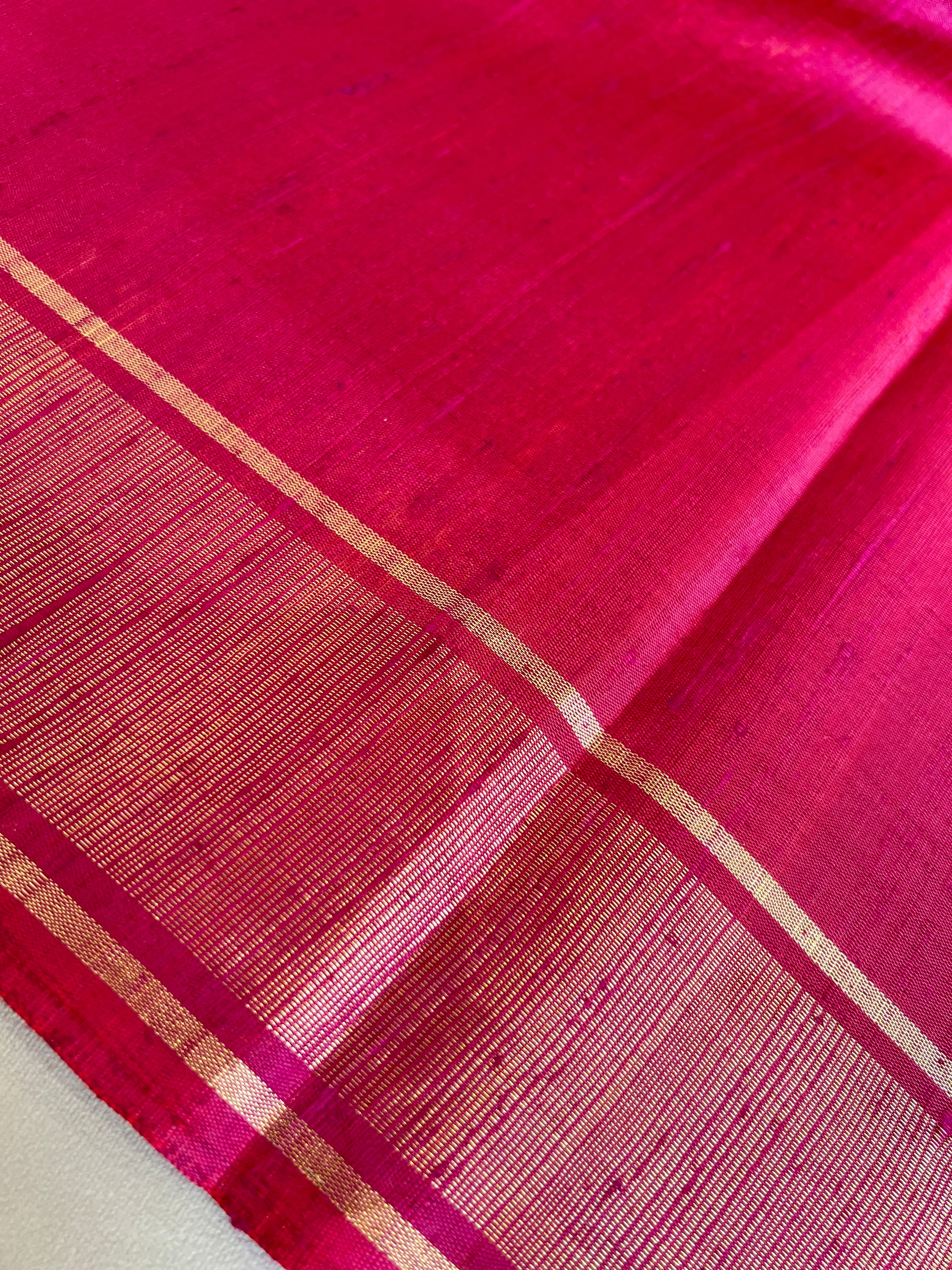 Thread And Zari Woven Raw Silk Saree | HS1359
