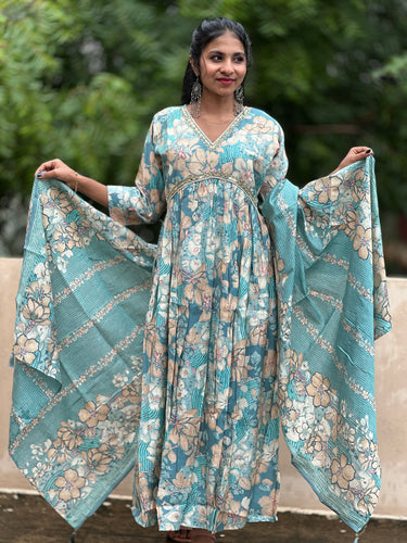 Alia Cut Pattern Muslin  Kurta Set | FW138