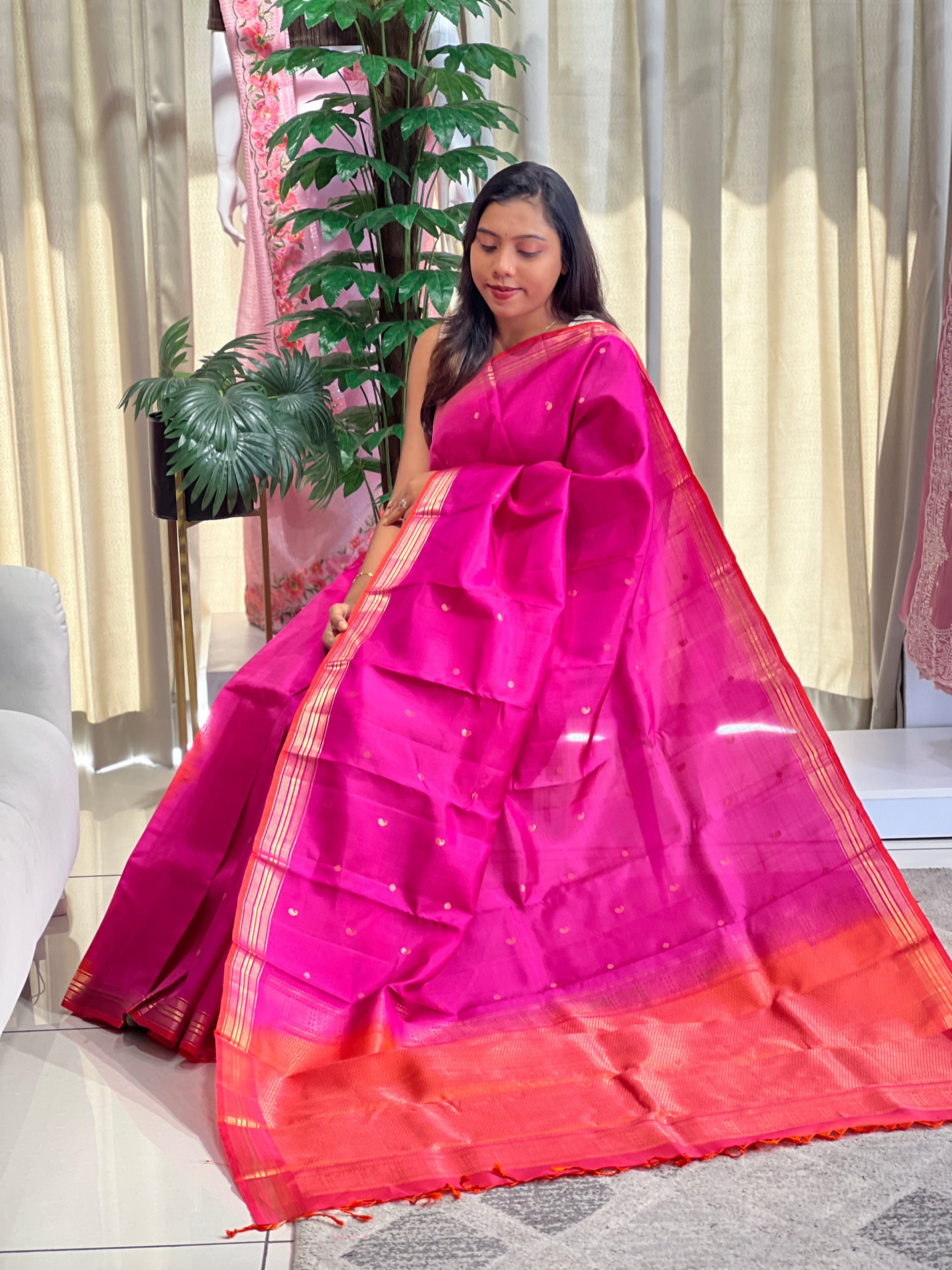 Traditional Handwoven Soft Silk Saree | TT297