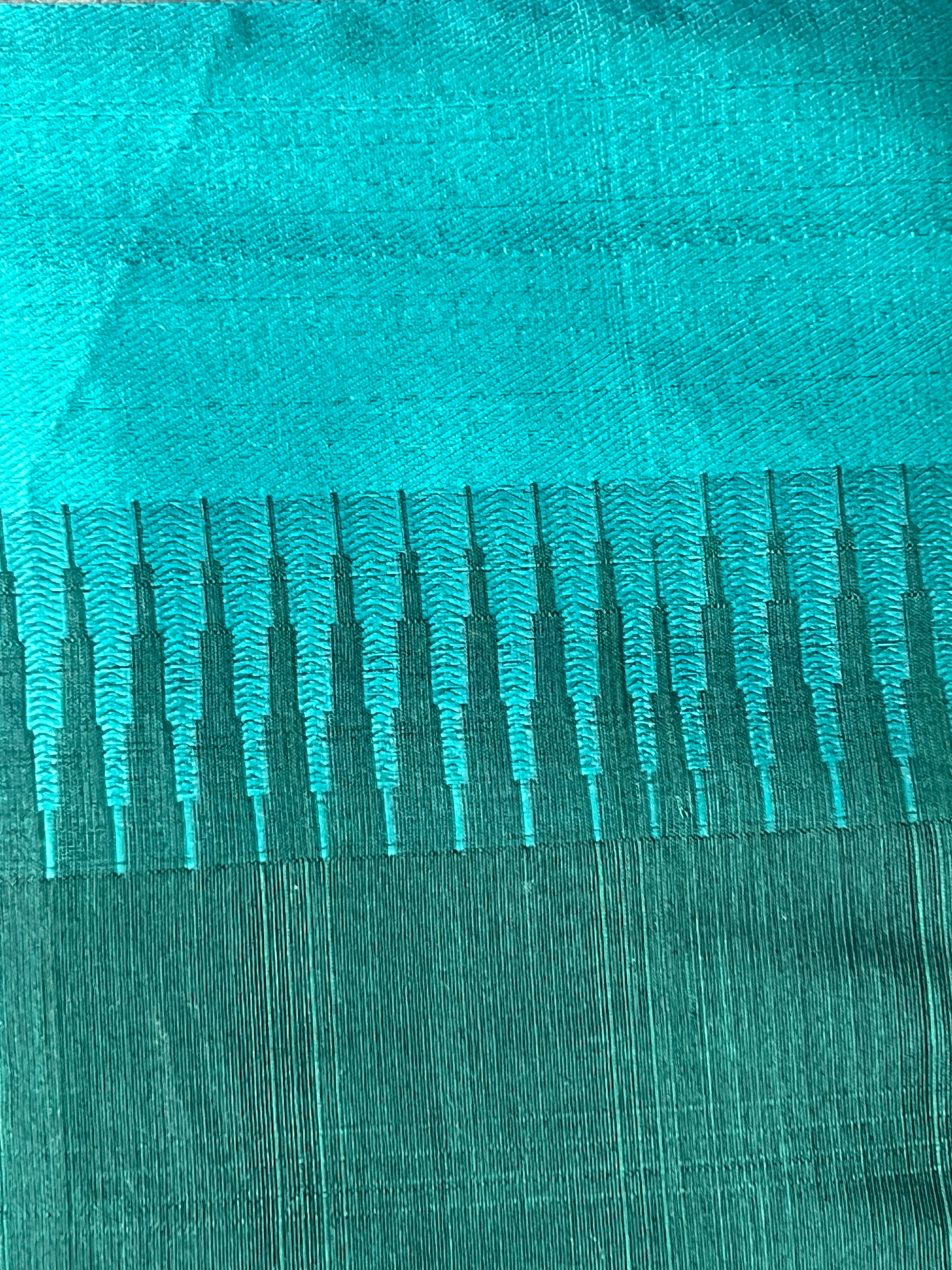Kattam Patterned Chanderi Finished Saree | PST120