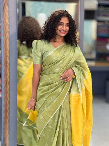 Sequence Weaved Tussar Finish Saree | US179