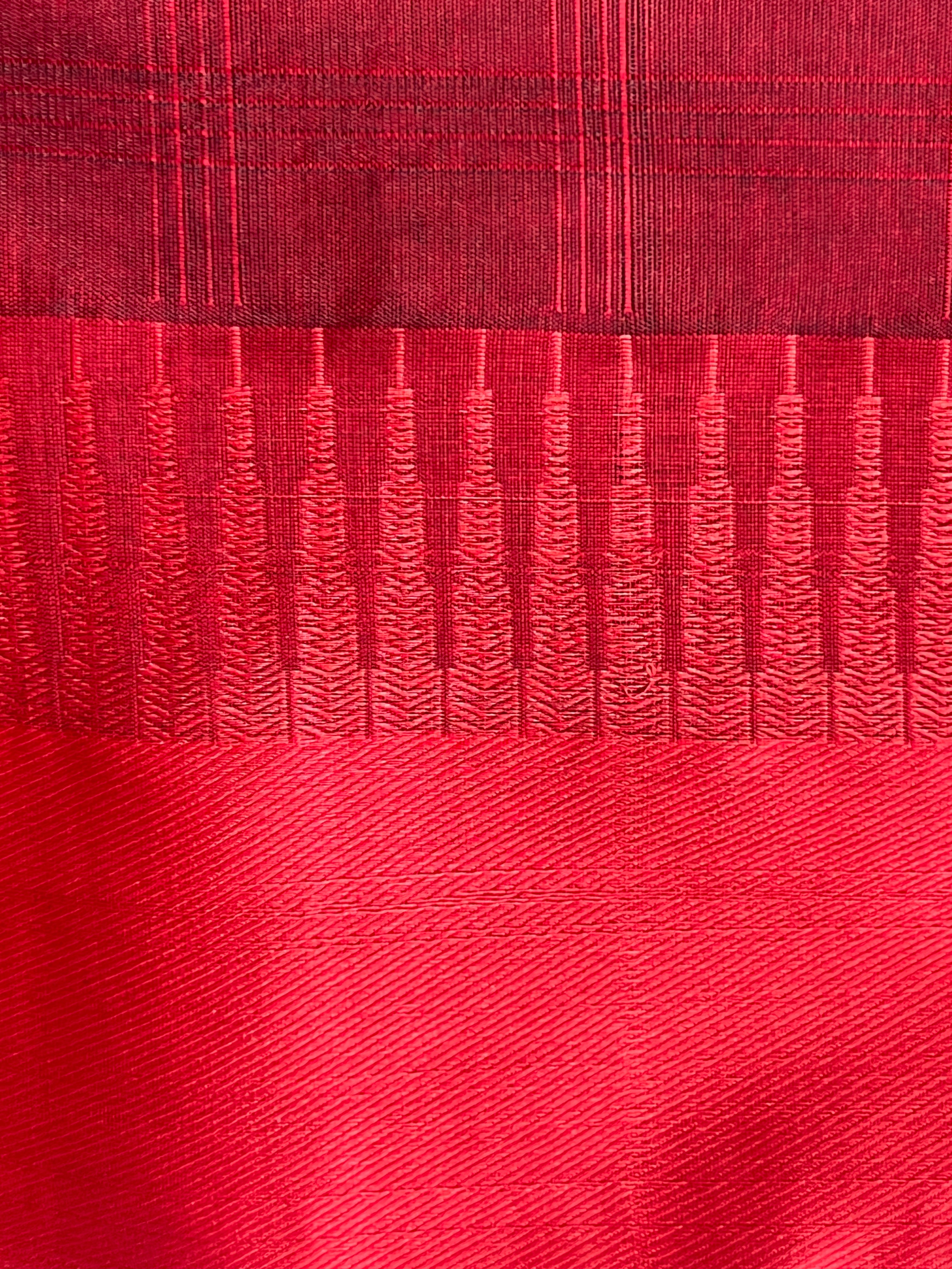 Kattam Patterned Chanderi Finished Saree | PST122
