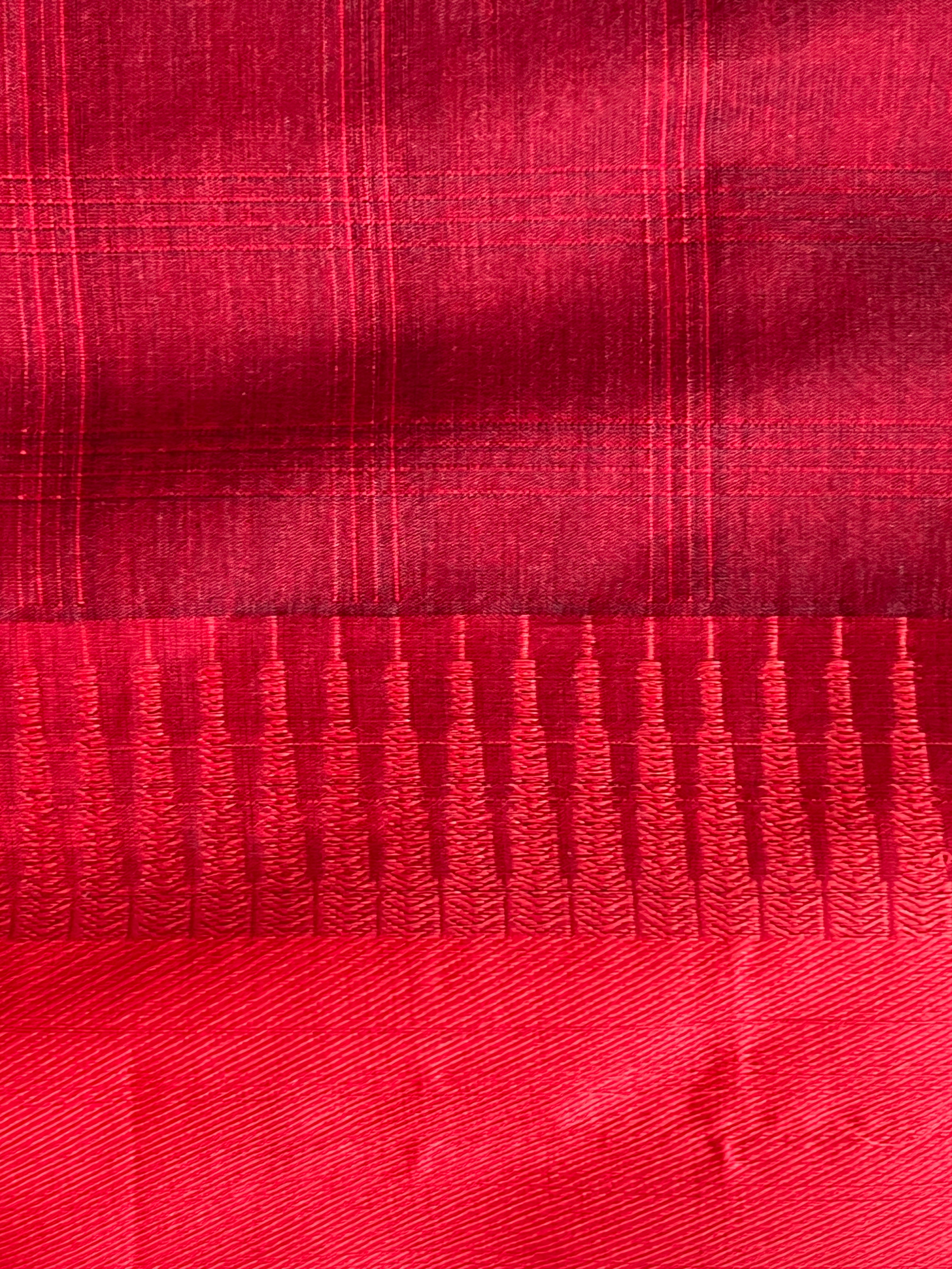 Kattam Patterned Chanderi Finished Saree | PST125
