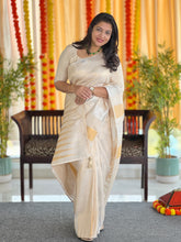 Zari Weaving Temple Border Detailed Semi Silk Saree | HT202