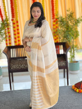 Zari Weaving Temple Border Detailed Semi Silk Saree | HT202