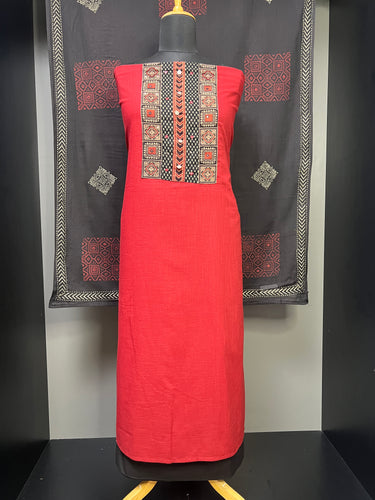 Print With Mirror Detailed Cotton Salwar Set | DE105
