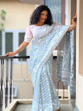 TraditionalJamdani Weaving Linen Finish Saree | RP494