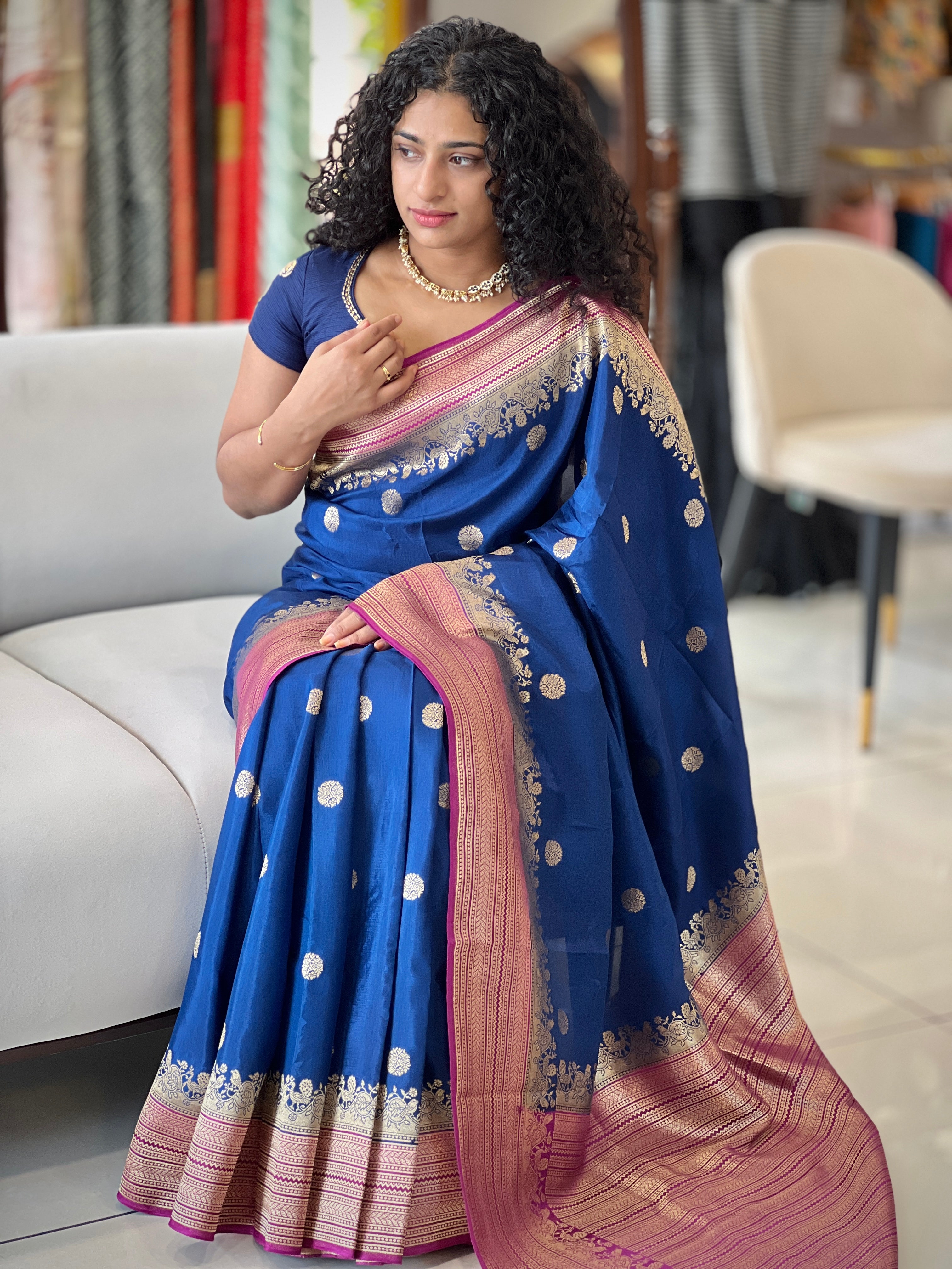 Banarasi Weaved Semi Tussar Saree | NN195