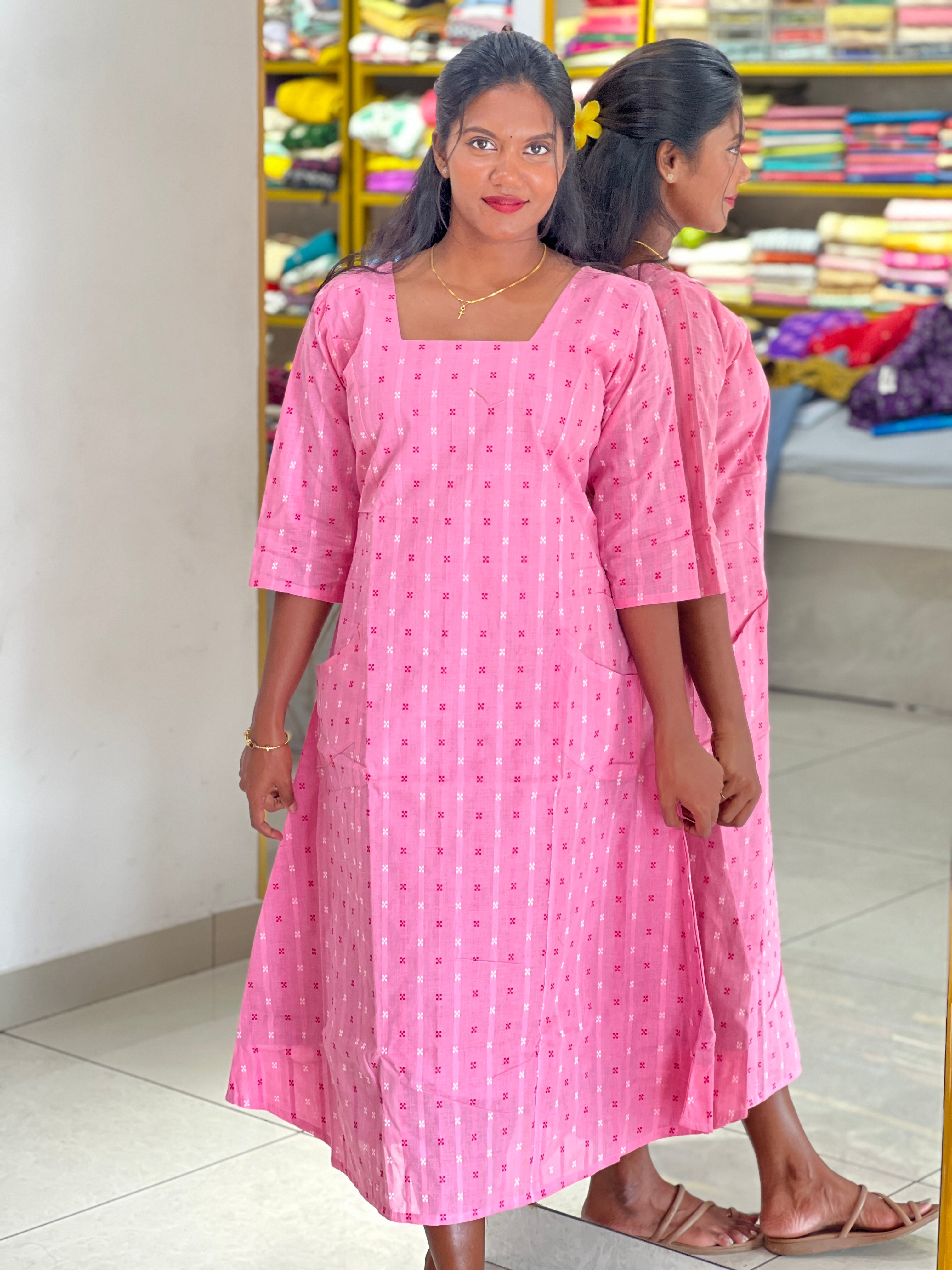Thread Weaving Pattern Cotton Kurta | RMLA372